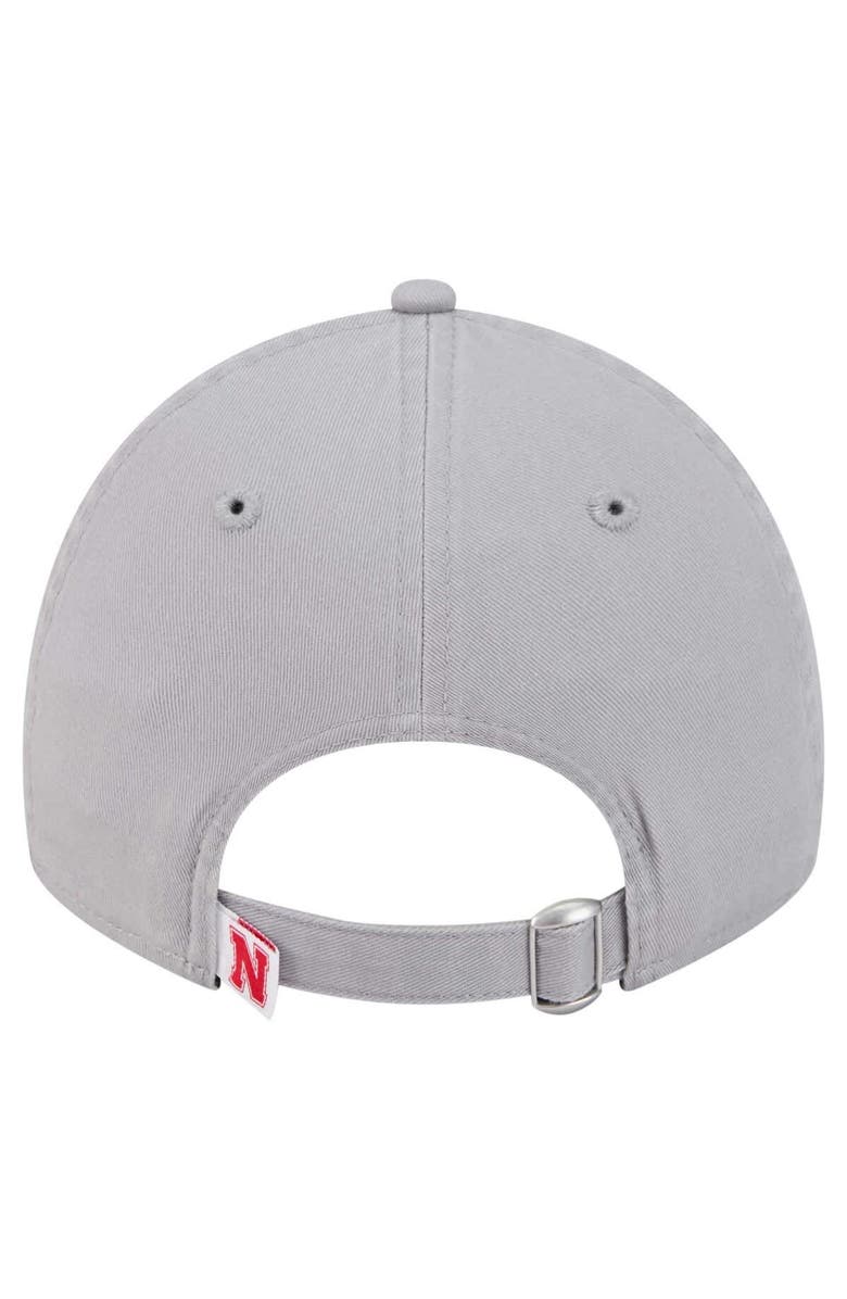 New Era Women's New Era  Gray Nebraska Huskers Logo 9TWENTY Adjustable Hat, Alternate, color, 