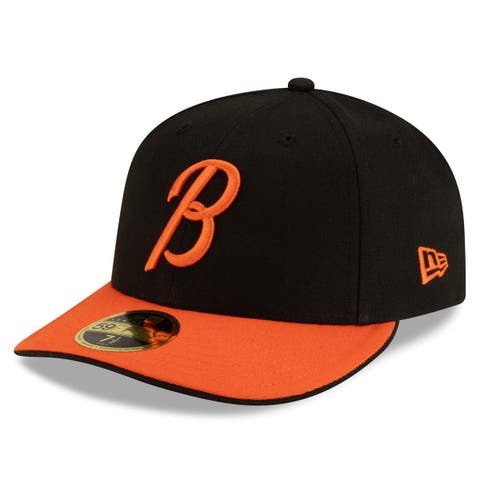 Men's New Era  Black/Orange Baltimore Orioles Authentic Collection Low Profile 59FIFTY Fitted Hat