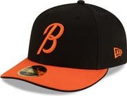 New Era Men's New Era Black/Orange Baltimore Orioles Authentic Collection Low Profile 59FIFTY Fitted Hat