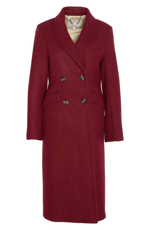 Barbour Marylin Double Breasted Wool Blend Coat In Multi