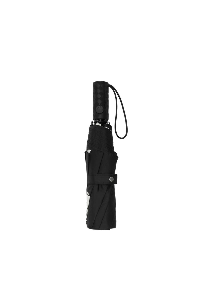 Burberry Knight Folding Umbrella, Main, color, Black