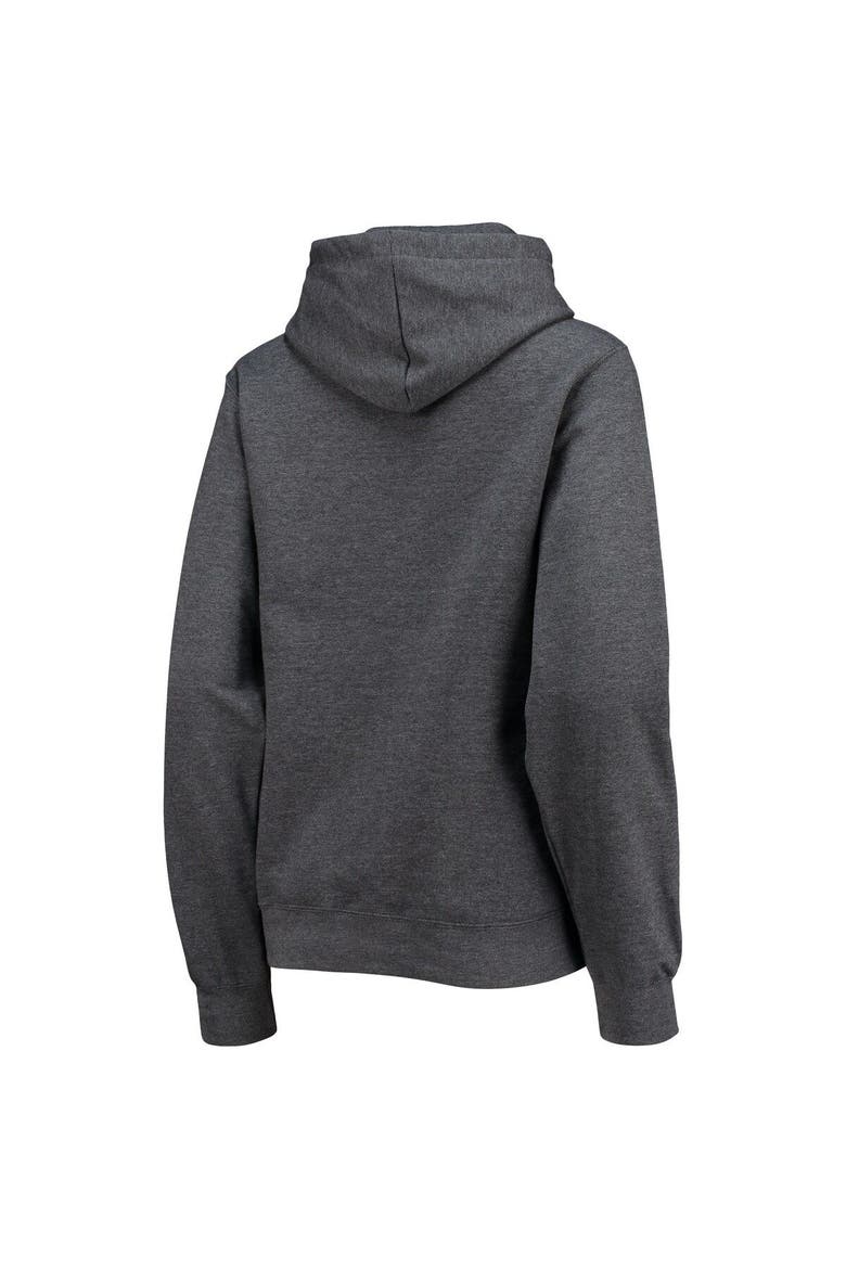 Women's WEAR by Erin Andrews Heathered Gray Washington Commanders Fleece Pullover Hoodie, Alternate, color, Heather Gray