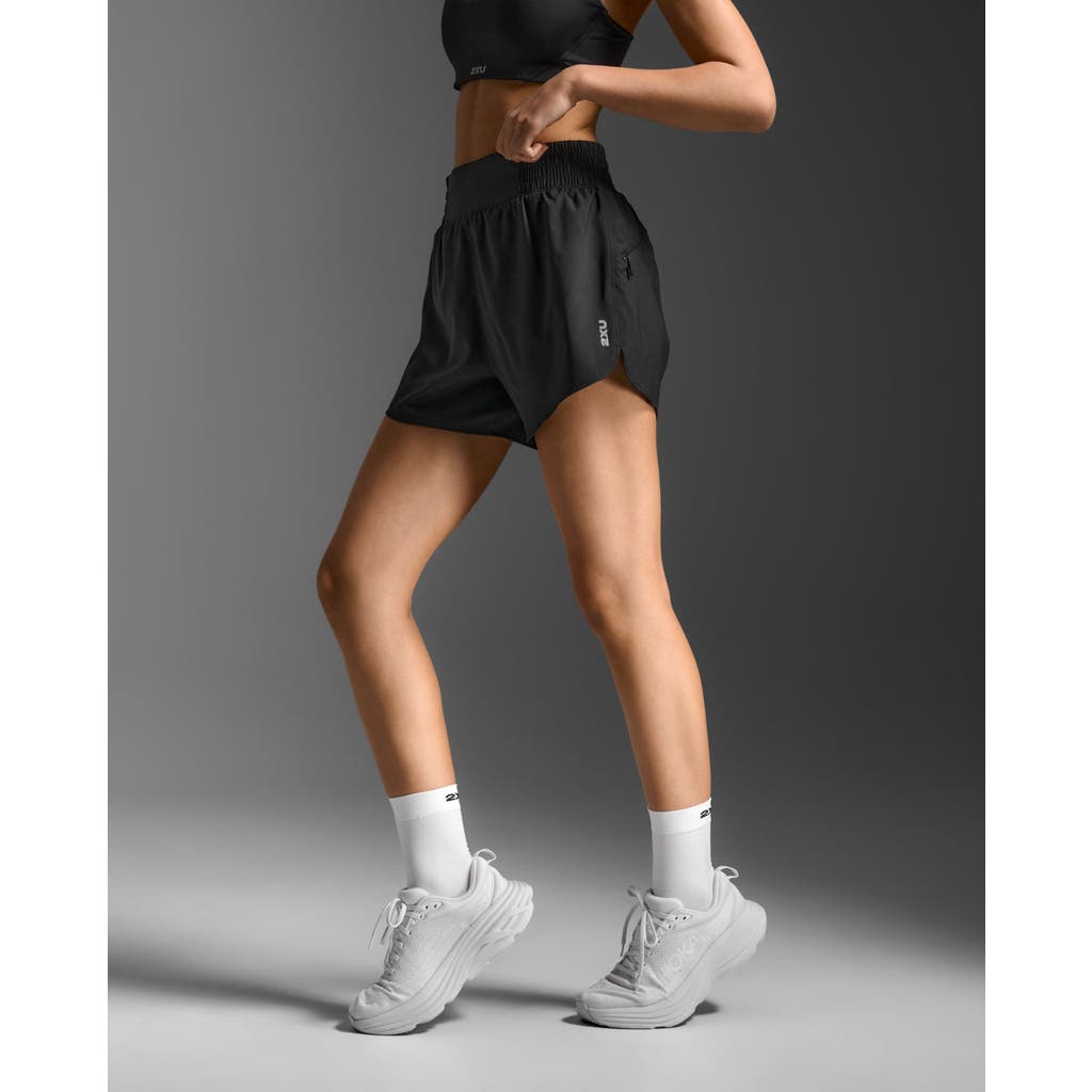 2xu Aero Hi-rise 4 Inch Shorts In Black