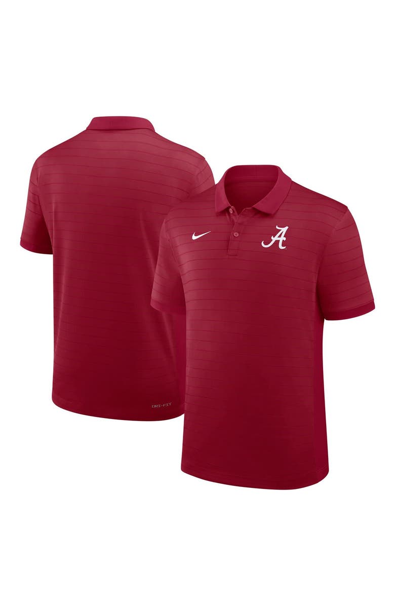 Nike Men's Nike Crimson Alabama Crimson Tide 2025 Early Season Coaches Sideline Victory Stripe Performance Polo, Main, color, Crimson