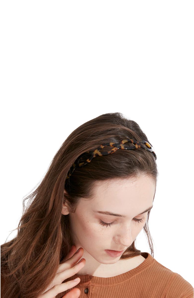 Alexandre de Paris Cutout Ultracomfort Acetate Headband, Alternate, color, Tortoiseshell