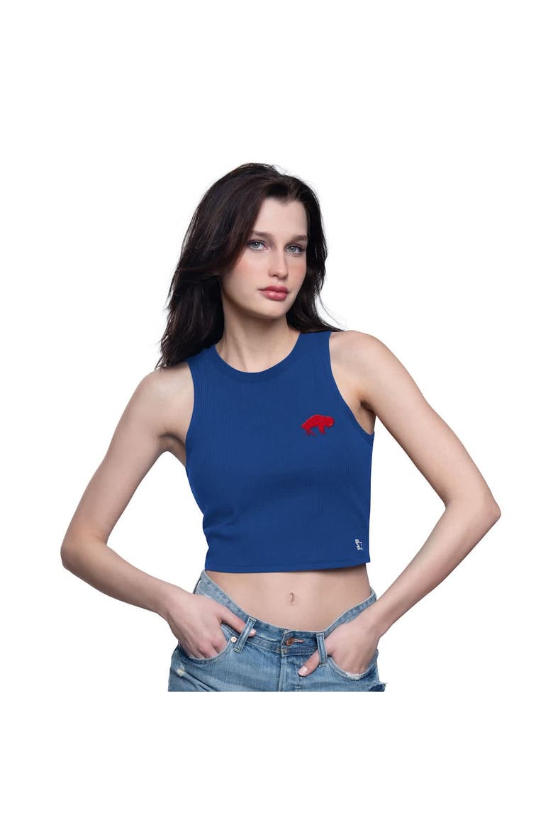 Women's Starter  Royal Buffalo Bills Show Up Cropped Tank Top, Alternate, color, Royal