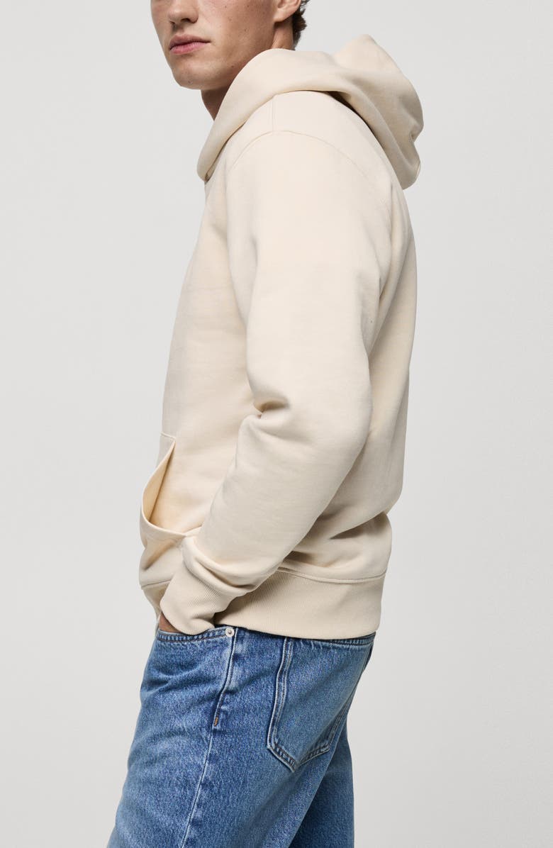 MANGO Regular Fit Cotton Blend Hoodie, Alternate, color, 