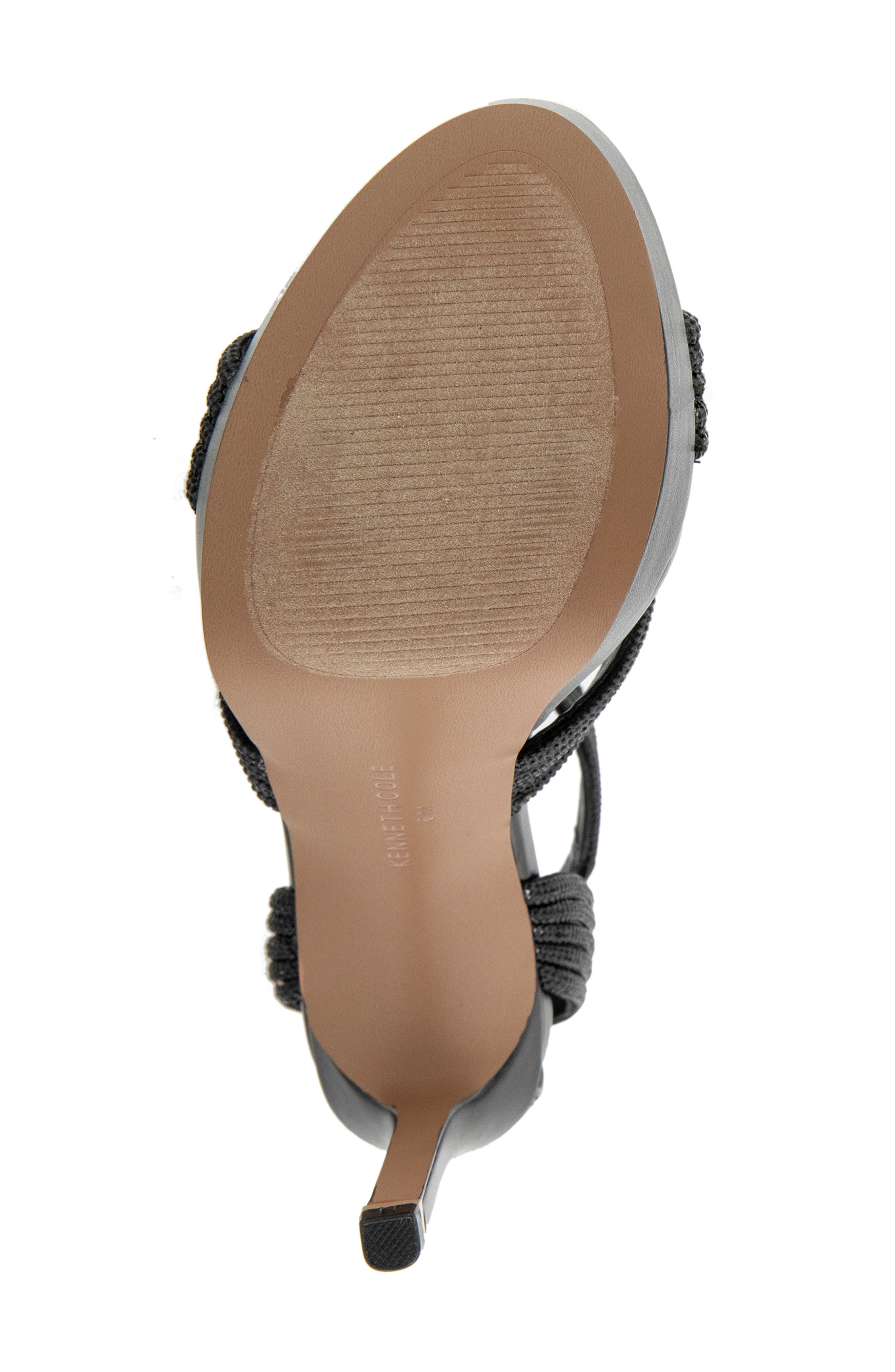 Kenneth Cole Nadine Ankle Strap Platform Sandal, Alternate, color, Black Crystals