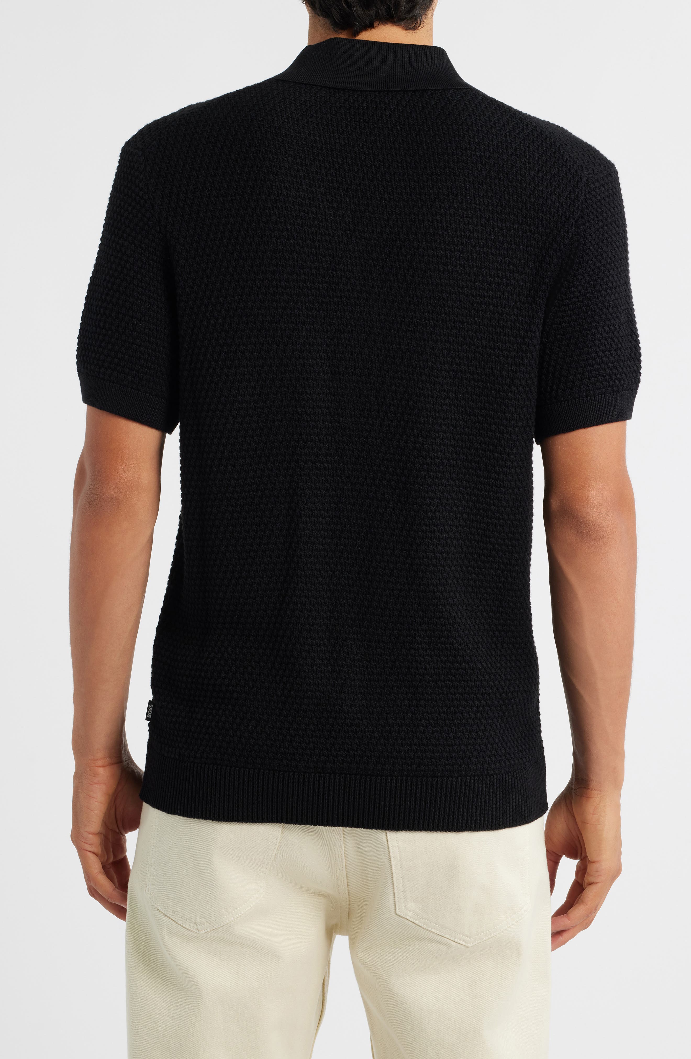 Iconico Textured Knit Camp Shirt - image 2