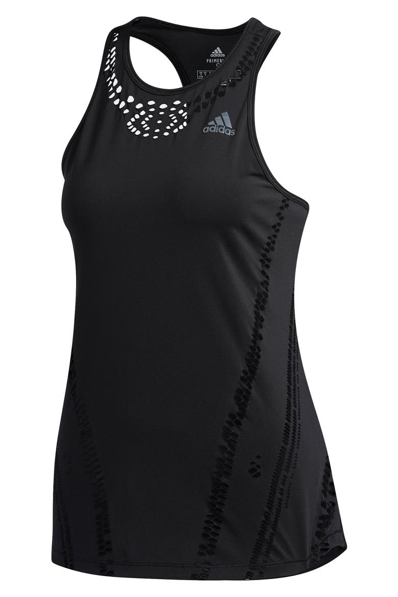 Primeblue Racerback Tank, Alternate, color, BLACK