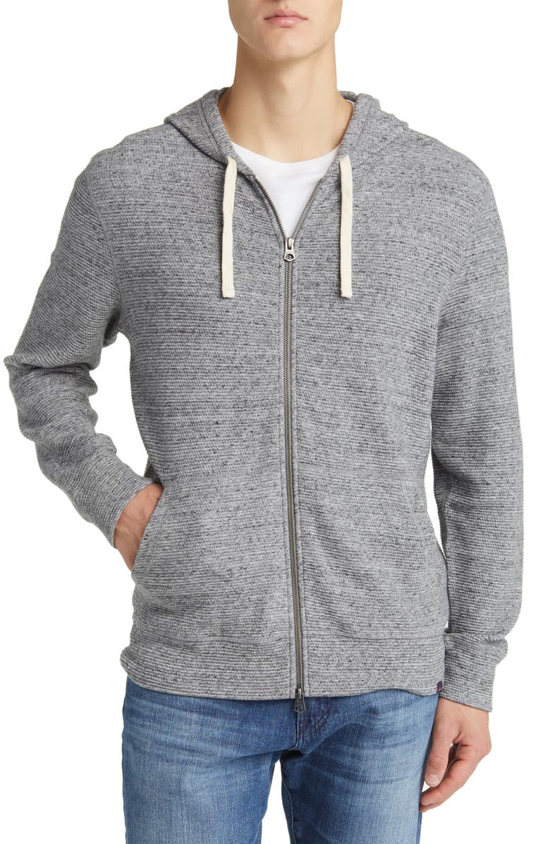 Faherty Surf Organic Cotton Blend Zip-Up Hoodie, Alternate, color,