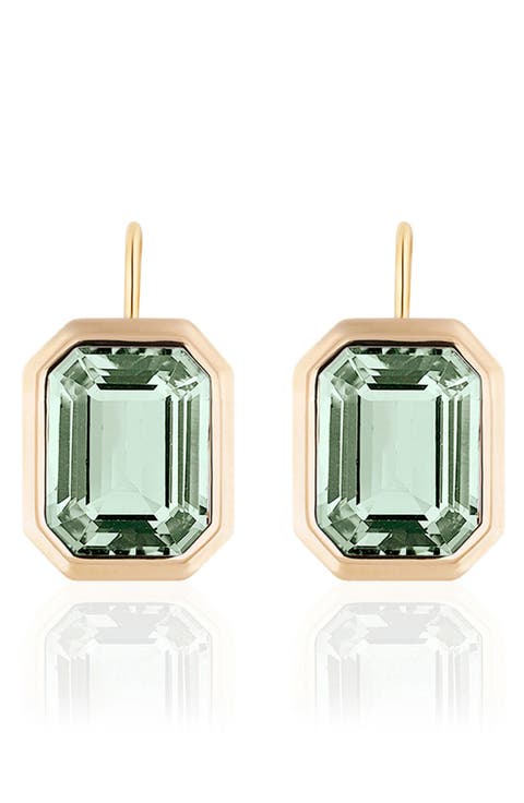 Manhattan Emerald Cut Drop Earrings