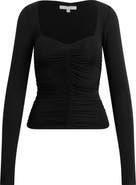 Favorite Daughter The Tracy Ruched Jersey Top