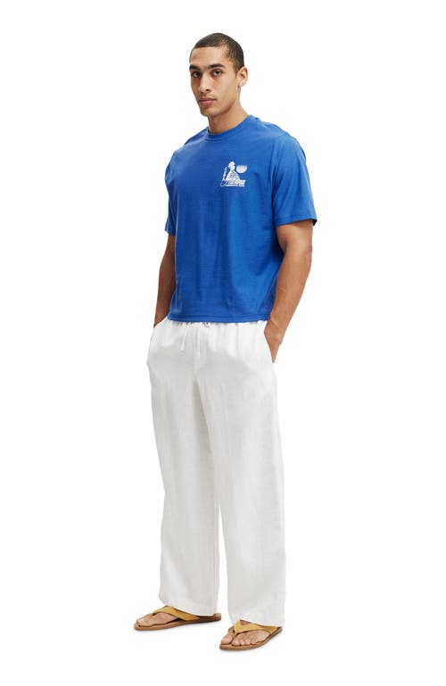 Cotton On Cropped Fit Graphic T-shirt In Blue