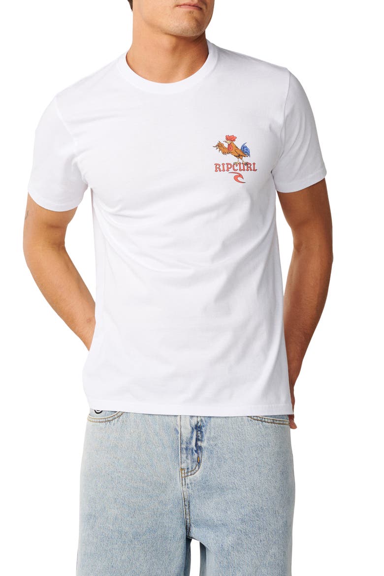 Desti Animals Cotton Graphic T-Shirt, Main, color, WHITE