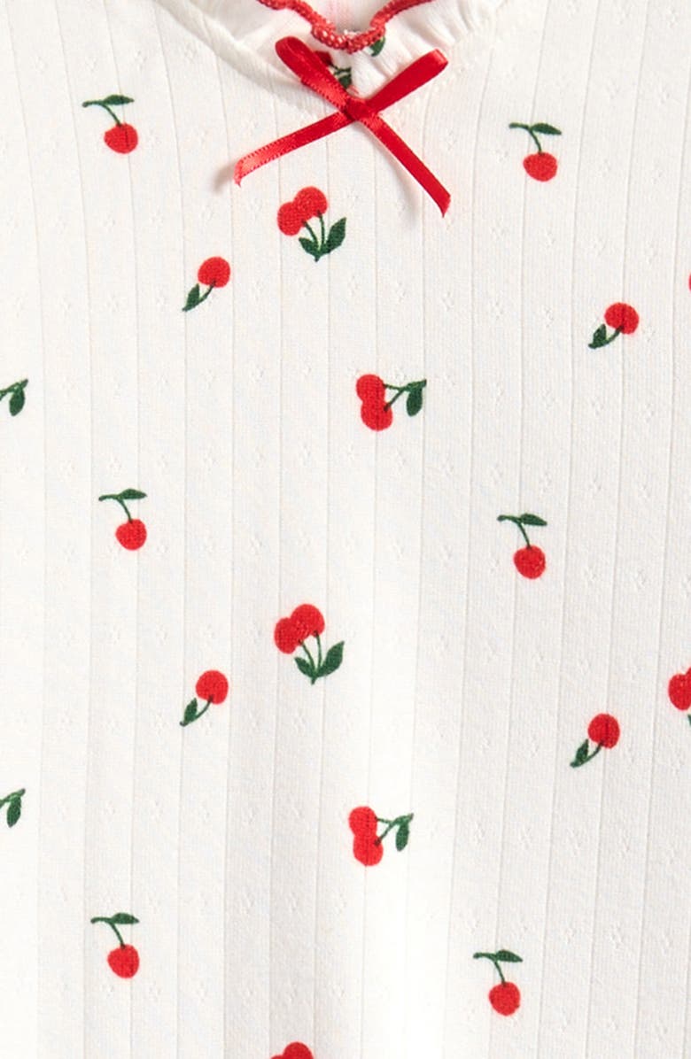 Good Luck Girl Kids' Cherry Print Long Sleeve T-Shirt, Alternate, color, Cherry