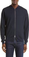 John Smedley Men's Singular Full Zip Wool Sweater