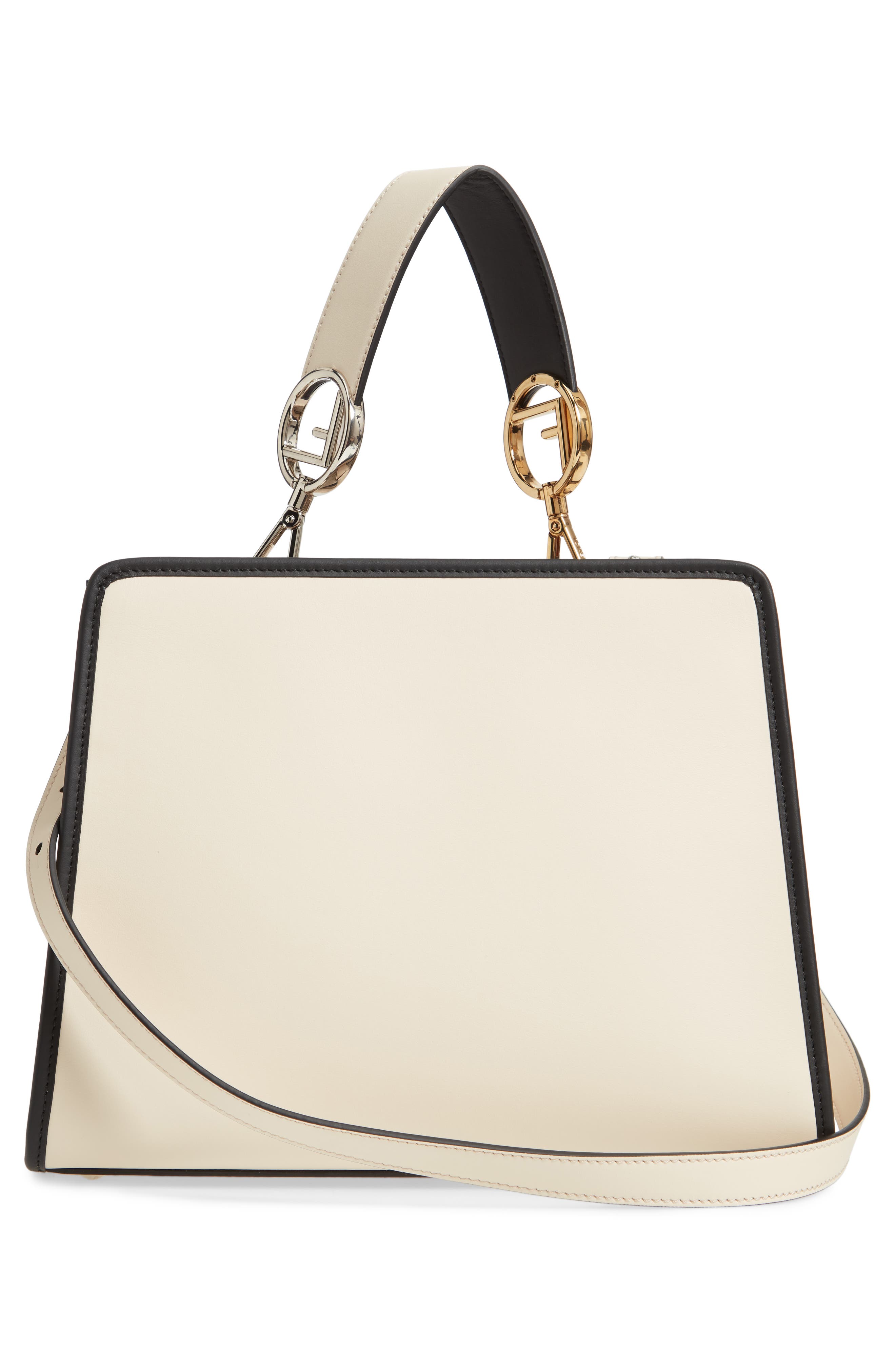 Fendi Small Runaway Calfskin Leather Satchel, Alternate, color, 