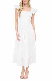 august sky scalloped lace midi dress Scalloped Lace Midi Dress (Women)