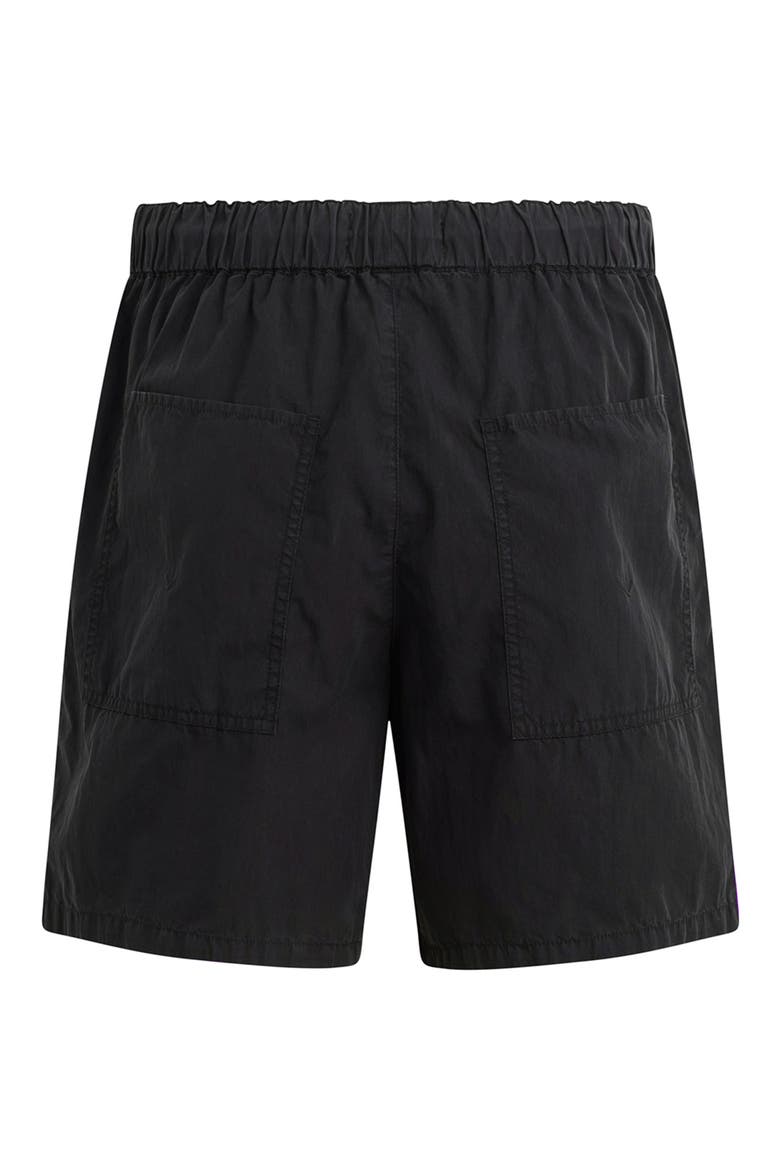 Cotton & Nylon Drawstring Shorts, Alternate, color, BLACK