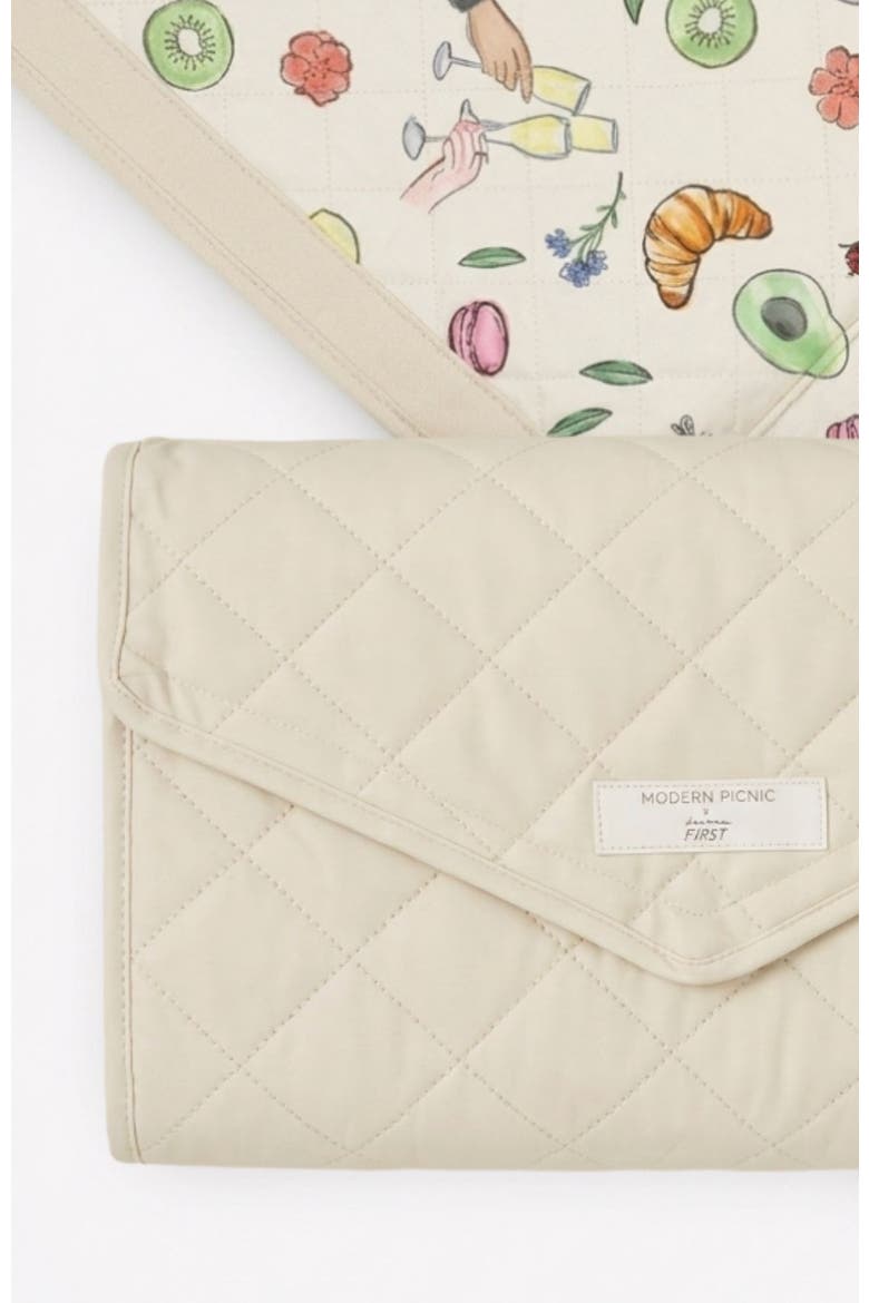 THE PICNIC BLANKET, Main, color, Cream Base with pastel colors
