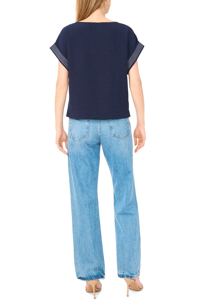 Stitch Cuff Top, Alternate, color, CLASSIC NAVY