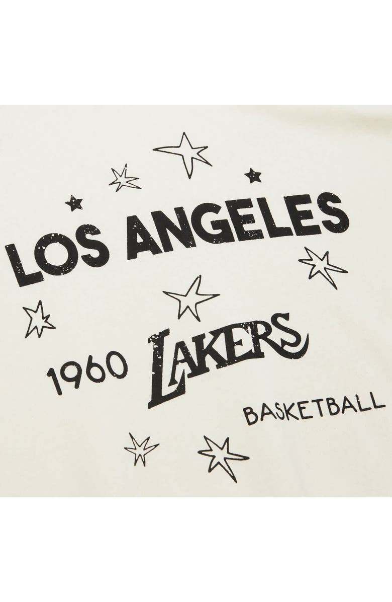 Mitchell & Ness Women's Mitchell & Ness Gold Los Angeles Lakers Hardwood Classics Pullover Sweatshirt, Alternate, color, Cream