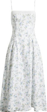 Reformation Pomona Sleeveless Linen Midi Dress