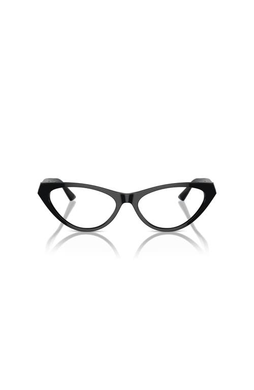 Jimmy Choo 55mm Cat Eye Optical Glasses In Black
