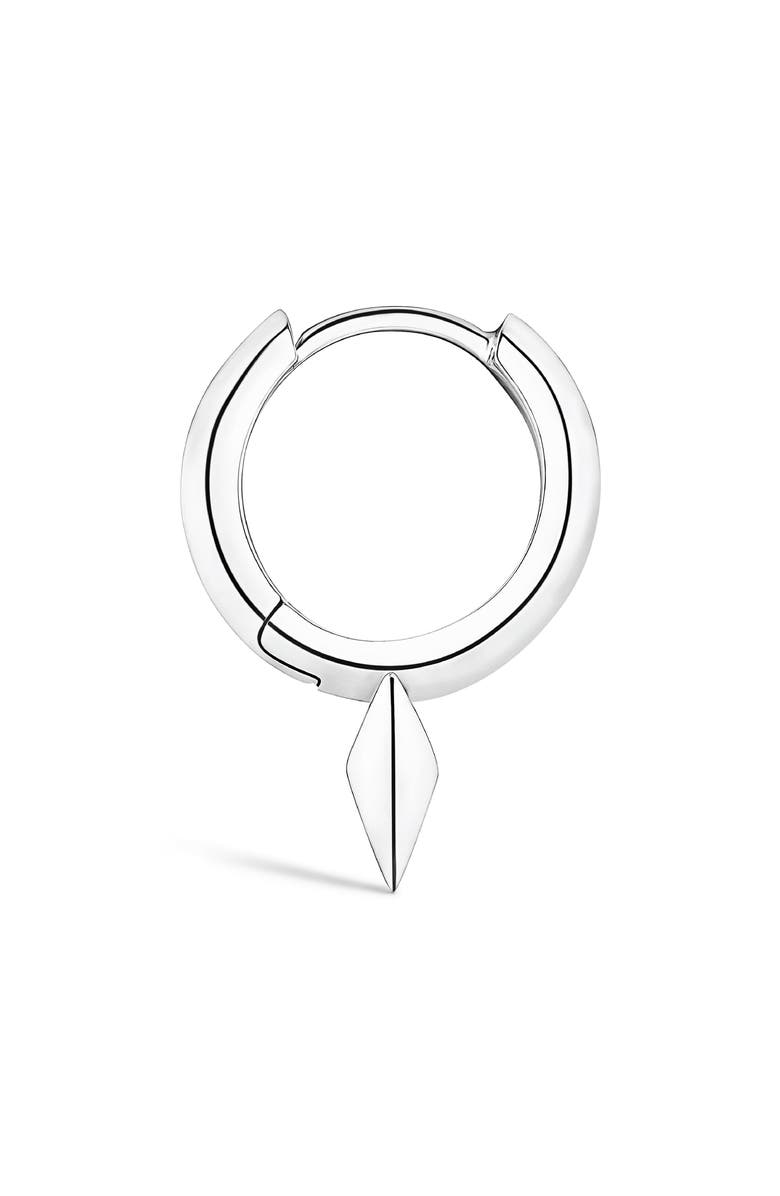 MARIA TASH Single Faceted Short Spike Clicker Earring, Alternate, color, White Gold