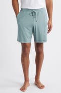 Daniel Buchler Ribbed Rayon Blend Drawstring Pajama Shorts