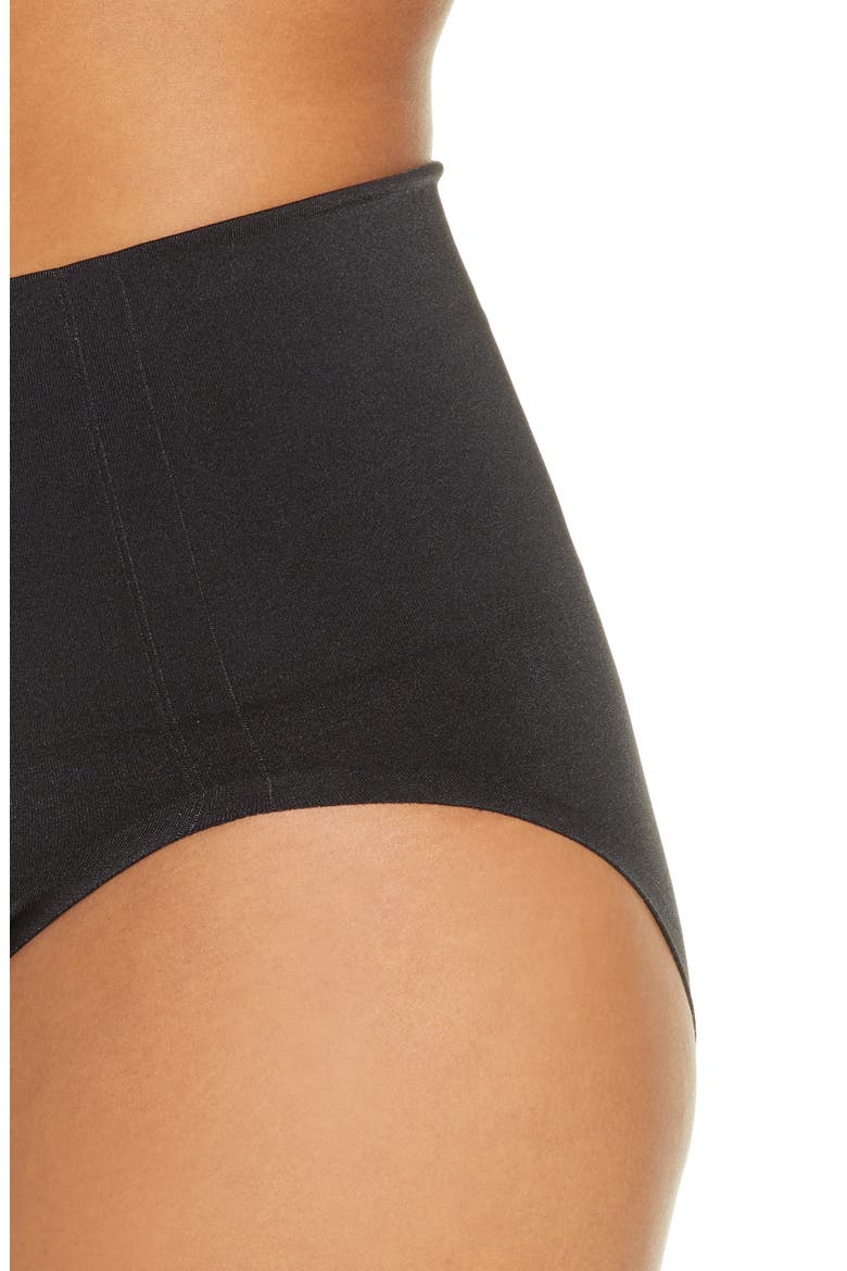 Smooth Series™ Shaping High Cut Briefs, Alternate, color, BLACK