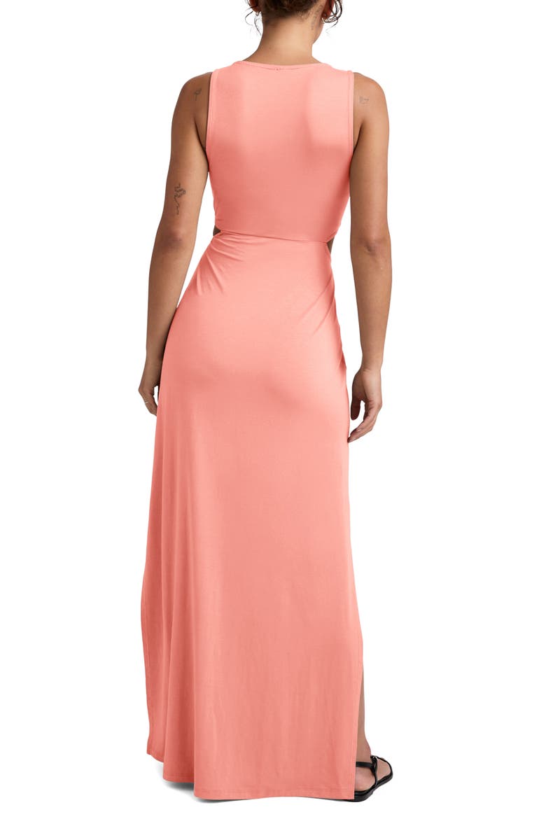 Around The World Cutout Detail Maxi Dress, Alternate, color, DREAMSICLE