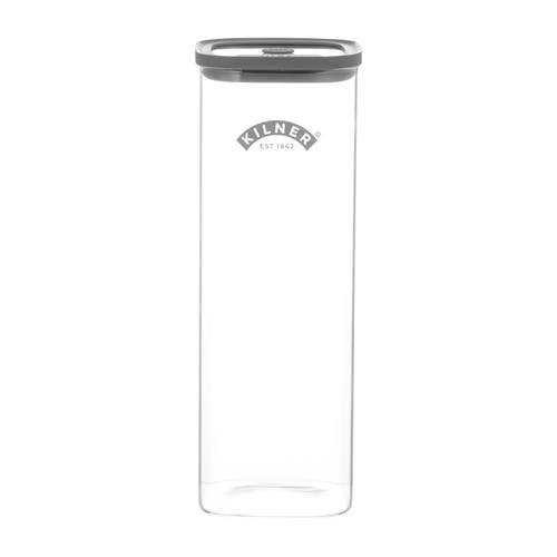 Kilner Fresh Storage Square Jar, Borosilicate Glass Food Container In Transparent