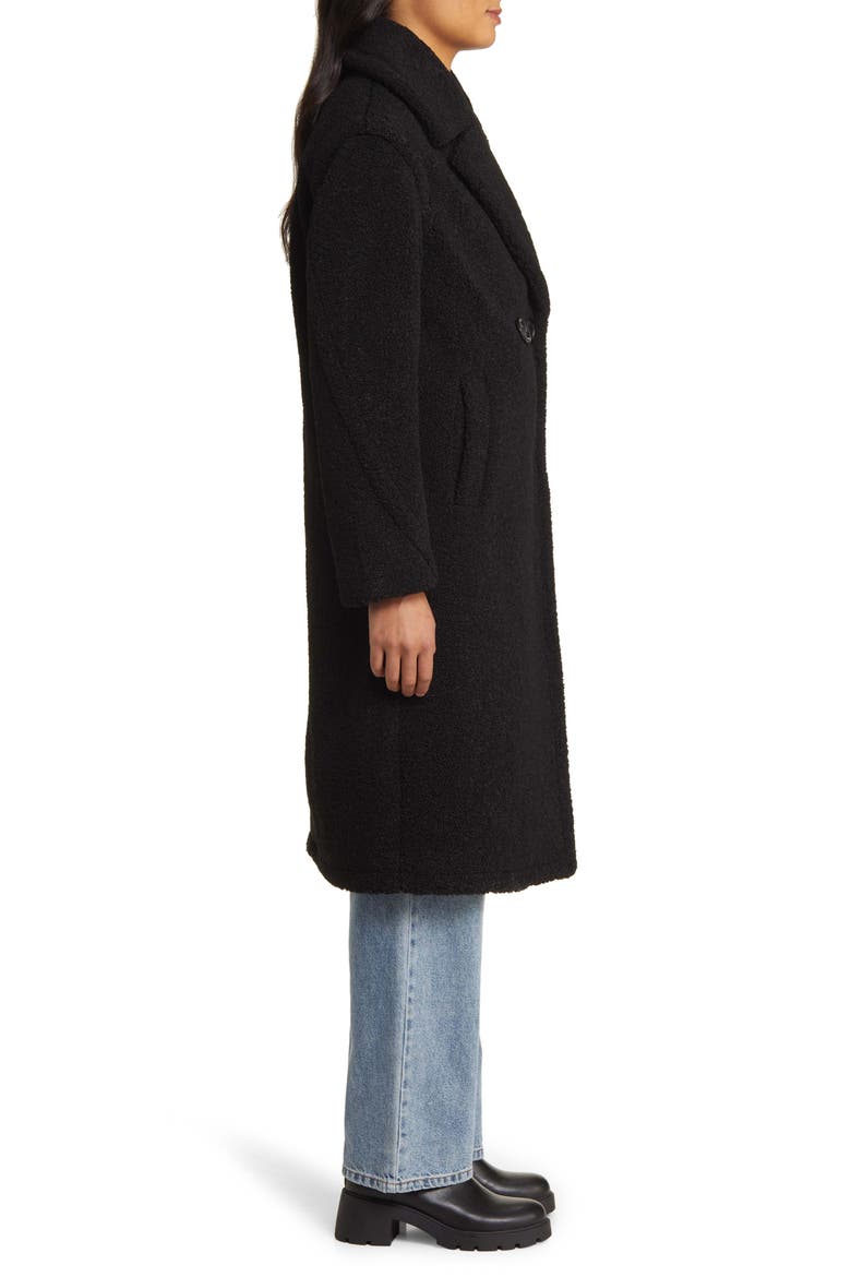 Teddy Coat, Alternate, color, BLACK