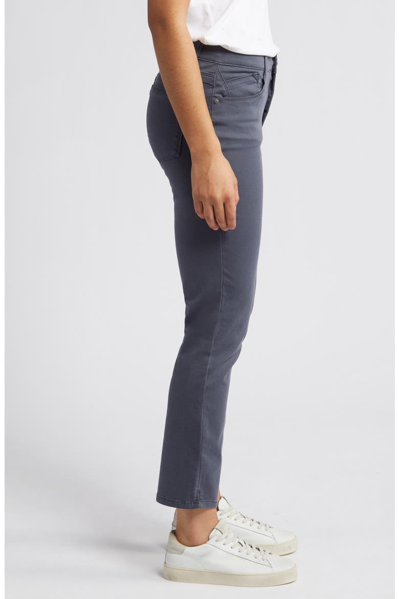 Logan 'Ab'Solution High Waist Ankle Slim Straight Leg Pants, Alternate, color, SHDW SHADO