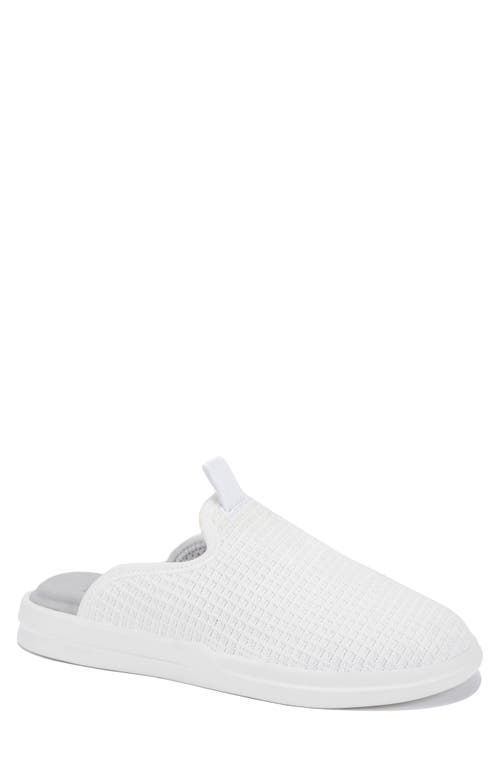 Lusso Cloud Pelli Waffle Knit Slipper In White