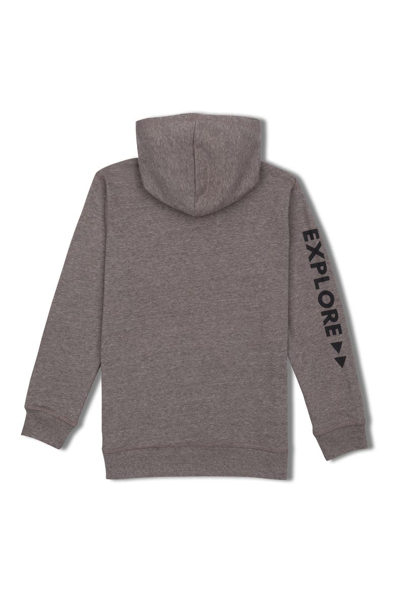 Kids' Explore Graphic Hoodie, Alternate, color, HEATHER GREY