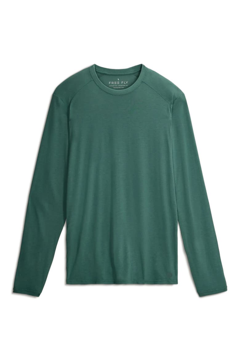 Lightweight UPF 20+ Long Sleeve T-Shirt, Alternate, color, SEA PINE