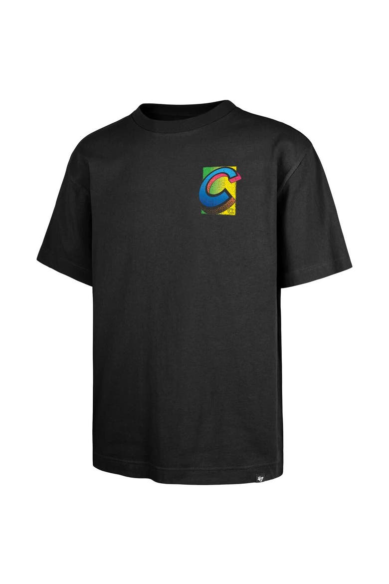 Men's '47 Black Chicago Cubs Sundale Foundation T-Shirt, Alternate, color, Black