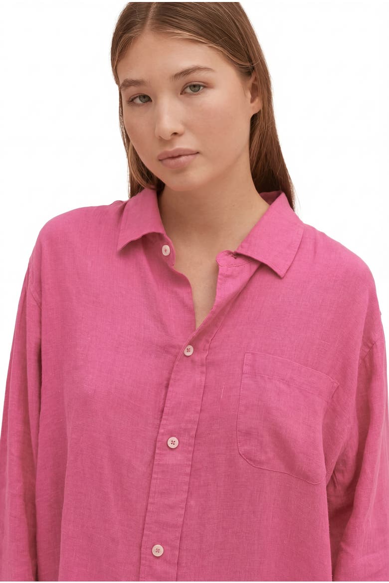 Lounge Pajama Shirt, Alternate, color, Pink