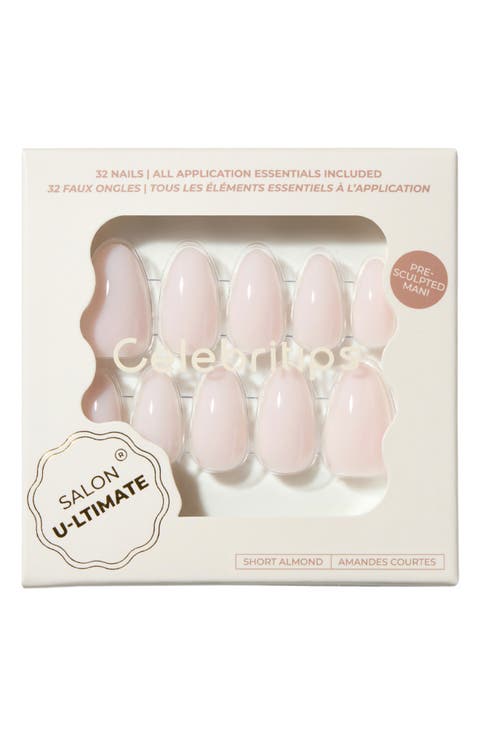 Salon U-ltimate Extra Short Almond Press-On Nails