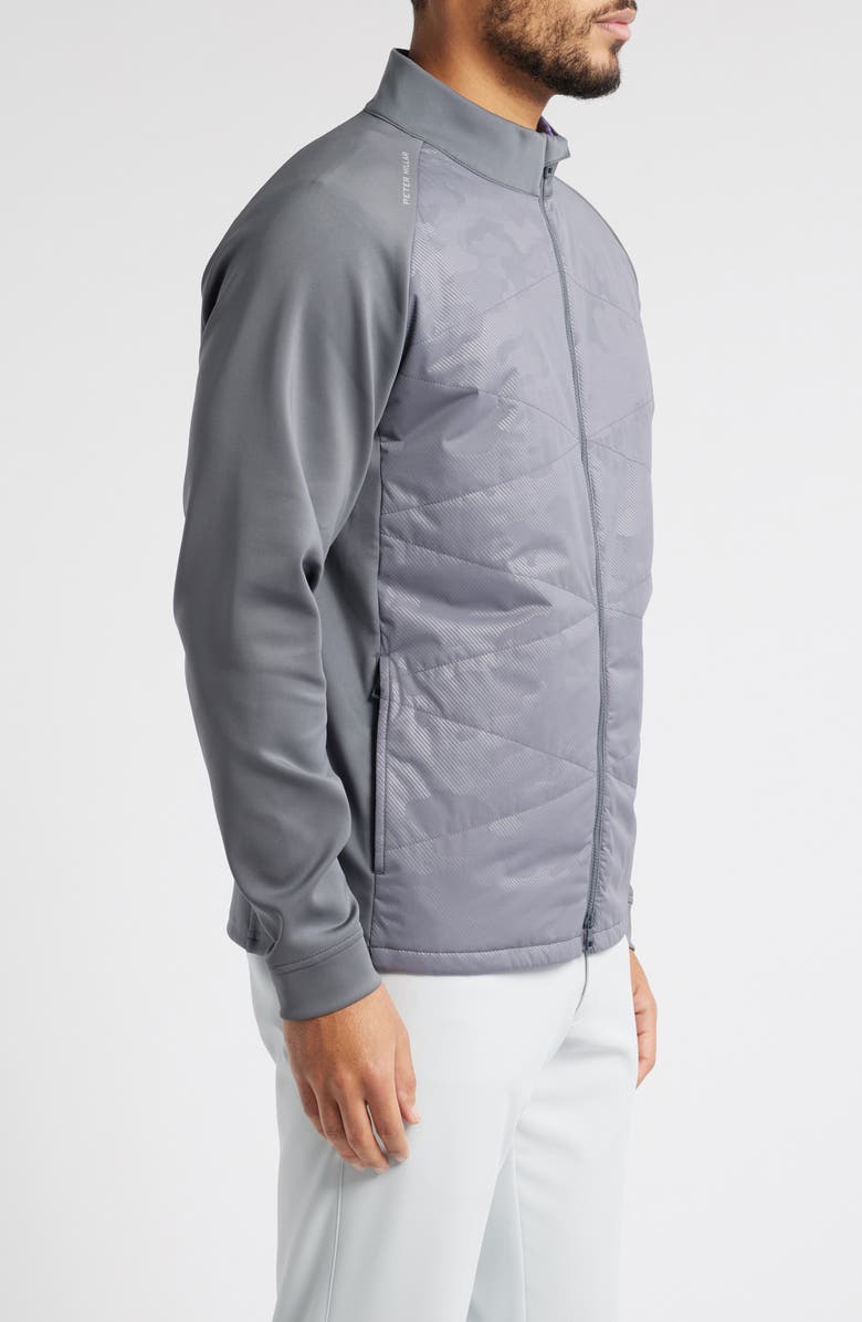 Peter Millar Merge Water Resistant Hybrid Jacket, Alternate, color, Iron