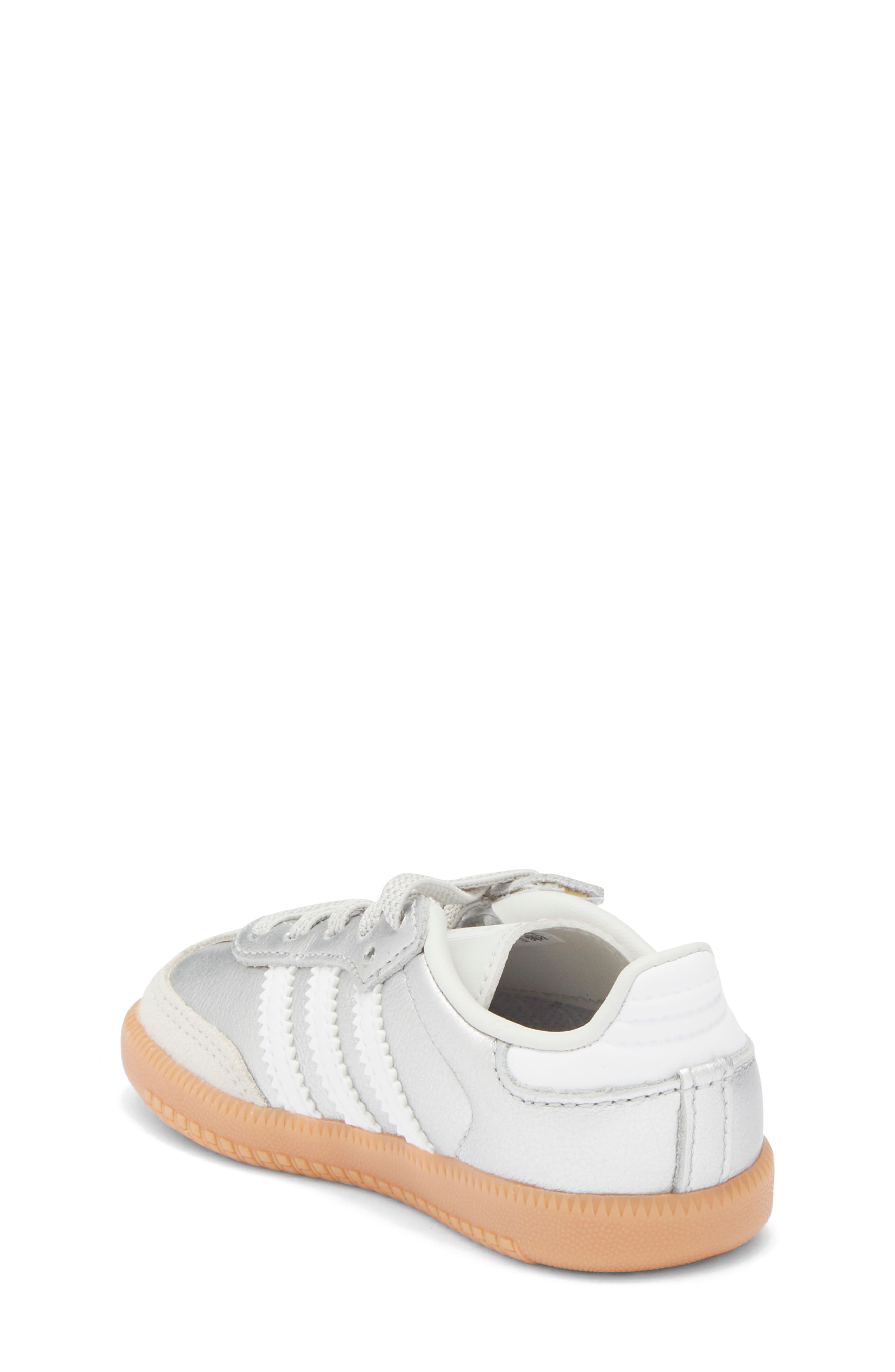 Kids' Samba Sneaker, Alternate, color, SILVER/ WHITE/ GUM