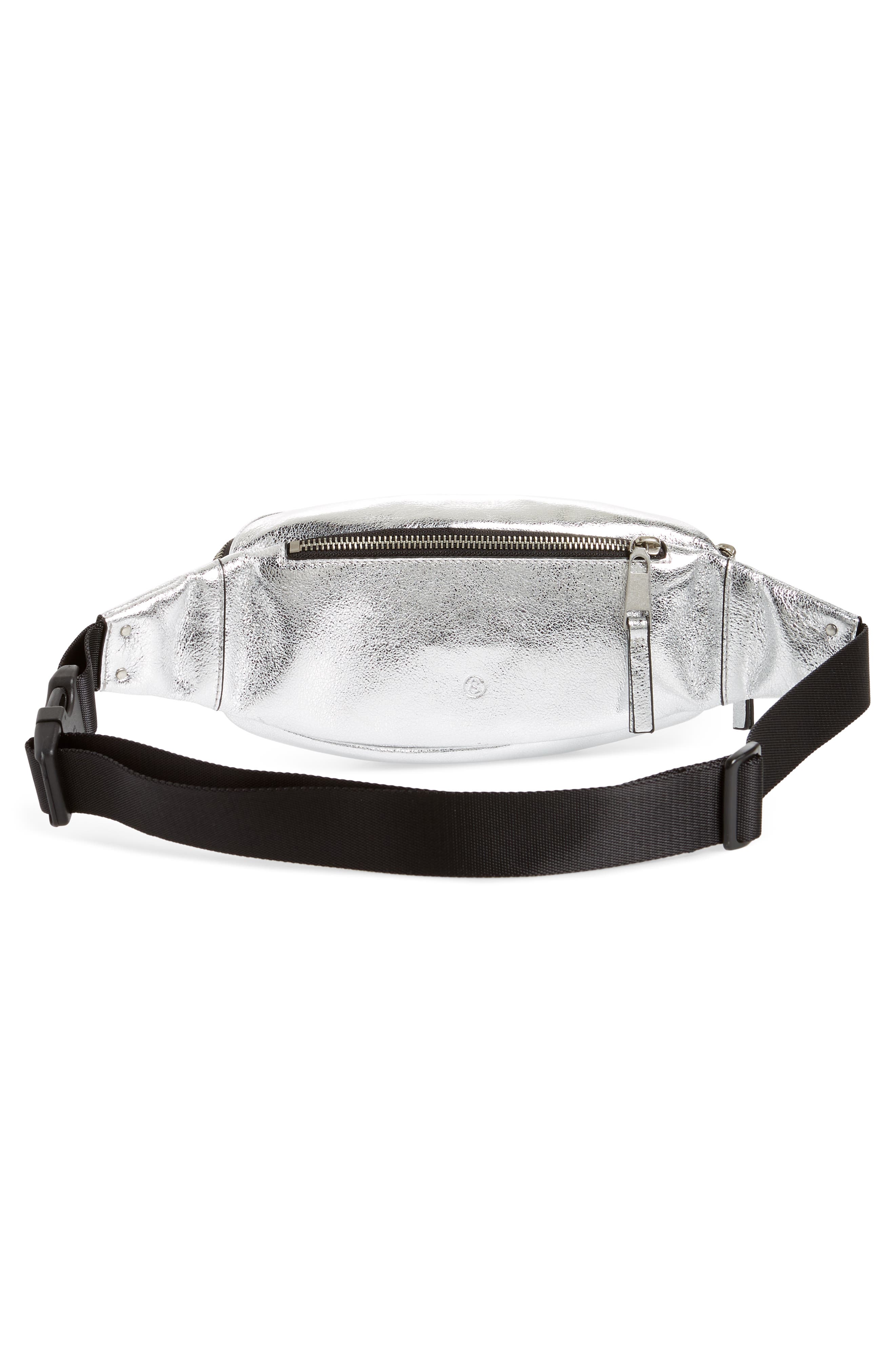 Treasure & Bond Mason Metallic Leather Belt Bag, Alternate, color, 