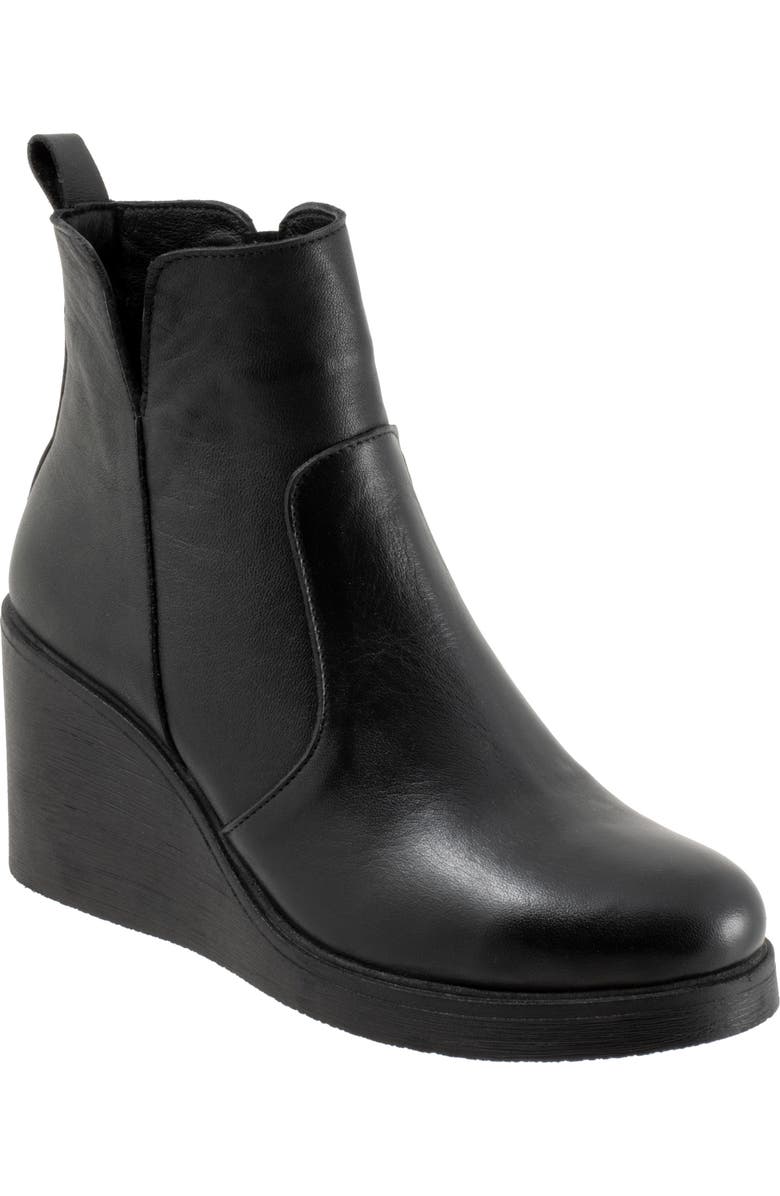 Bueno Laura Platform Wedge Bootie, Main, color, Black