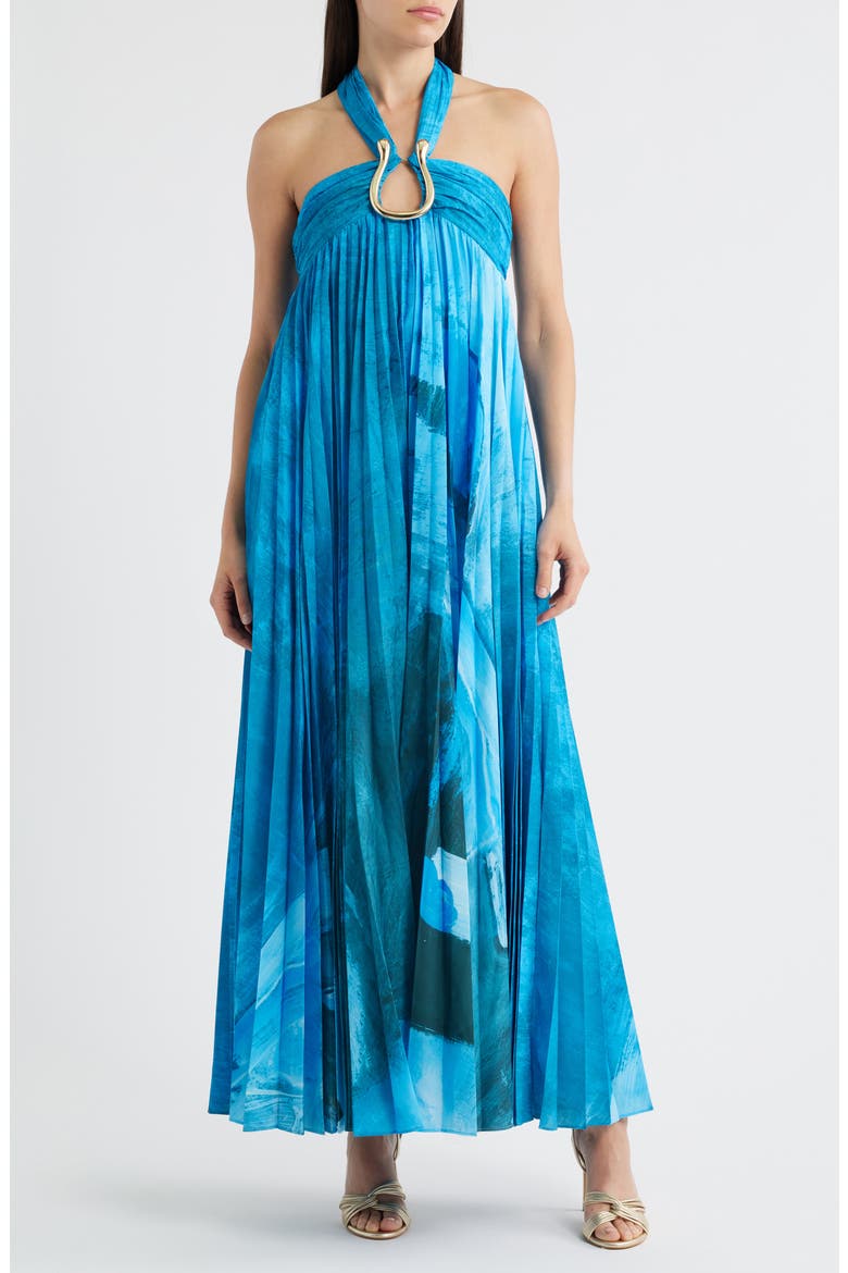 Askham Print Gown, Main, color, SLATE SYMPHONY