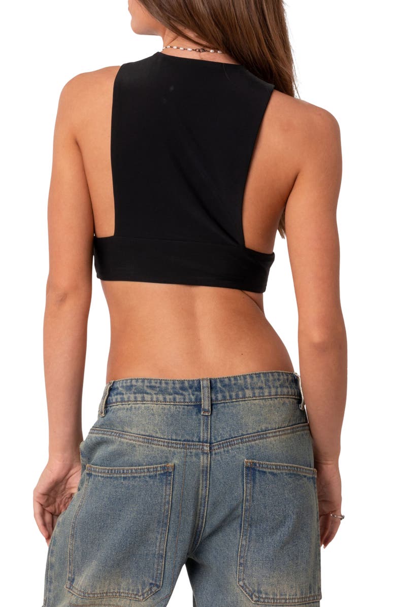 EDIKTED Surrey Open Side Crop Top, Alternate, color, 