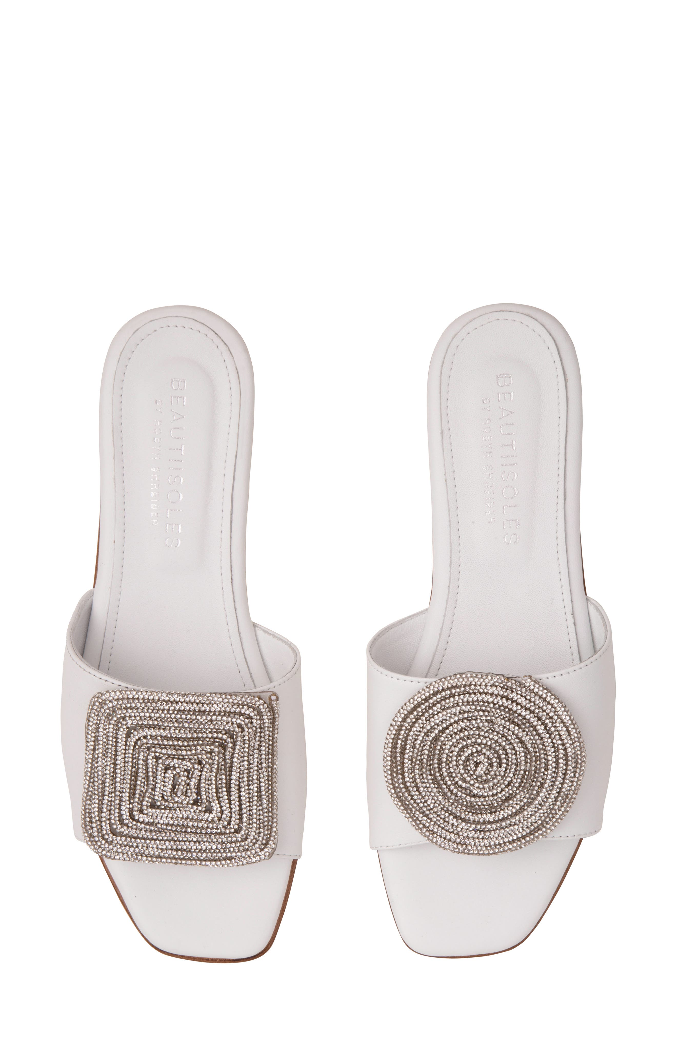 BEAUTIISOLES Adeline Slide Sandal, Alternate, color, Off White