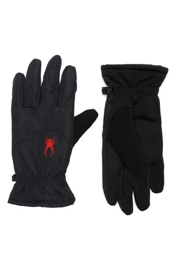 Spyder Insulated Gloves In Black